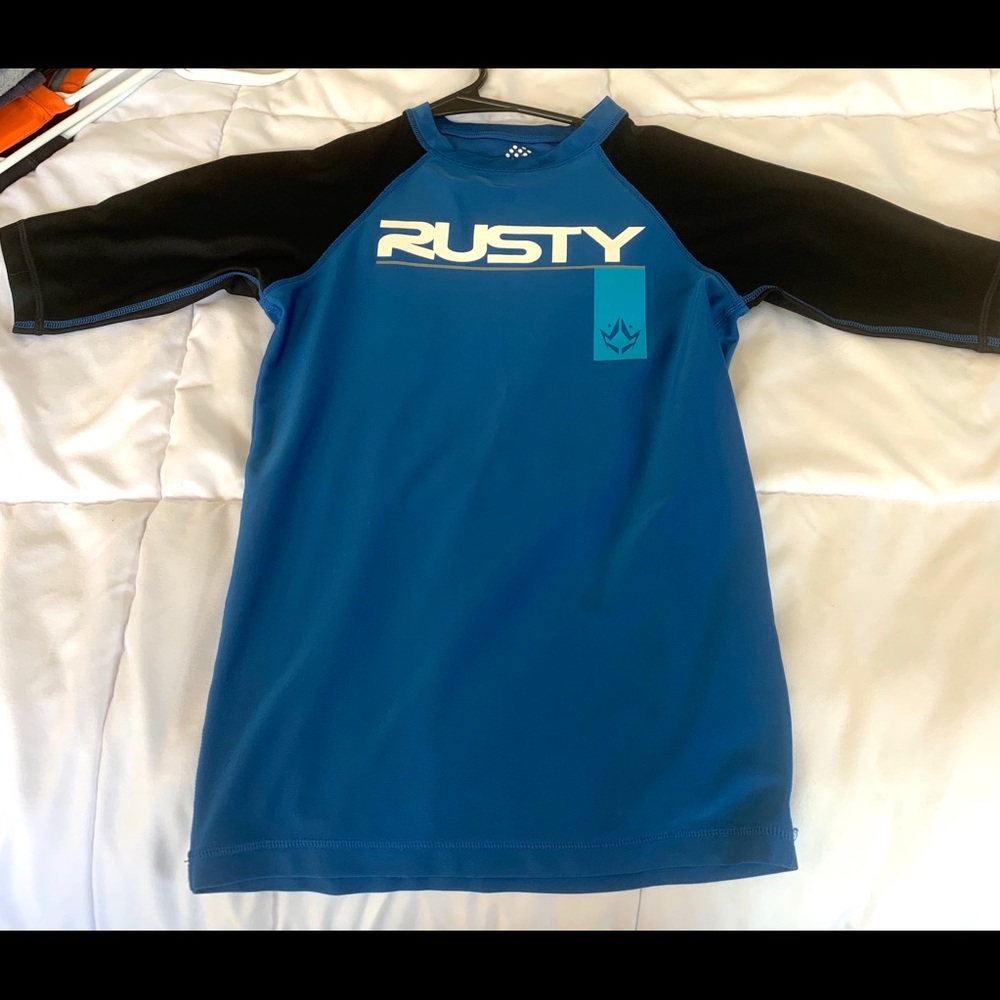 Boys rash guard swim shirt